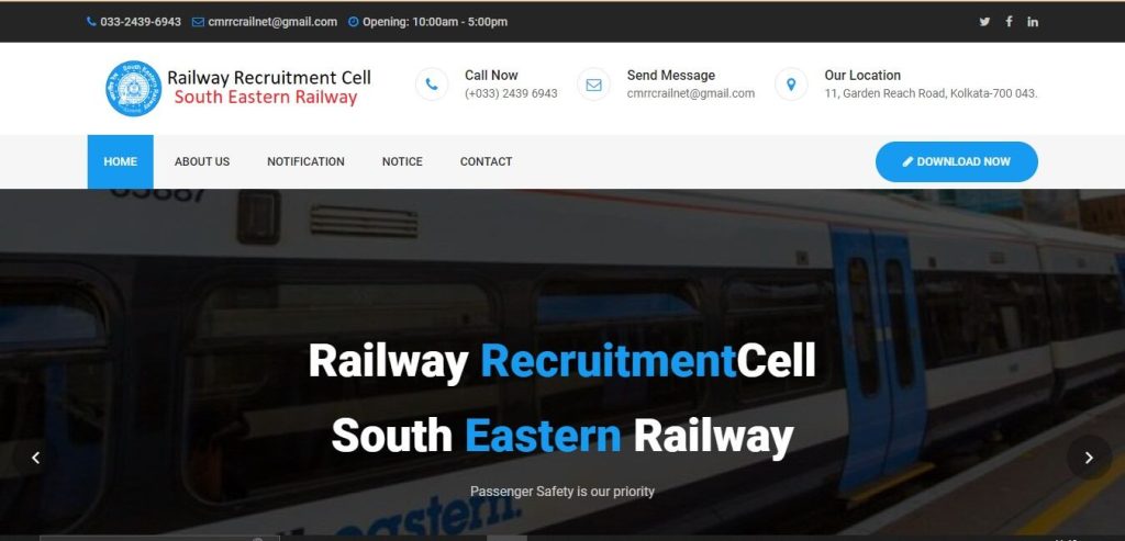 Railway SER Apprentice Apply Online 2023