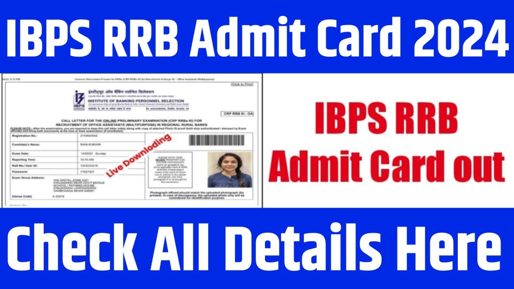 IBPS RRB Admit Card 2024